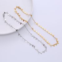 Fashion Triangle Stainless Steel Plating Necklace 1 Piece main image 1