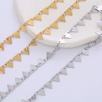 Mode Dreieck Rostfreier Stahl Überzug Halskette 1 Stück main image 2