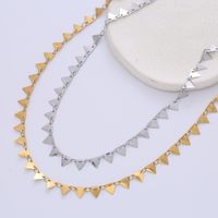 Fashion Triangle Stainless Steel Plating Necklace 1 Piece main image 3