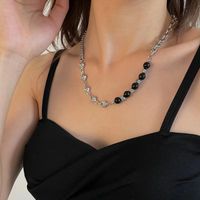 Collares Colgantes De Aleación De Perlas De Mariposa Con Forma De Corazón De Moda Para Mujer sku image 35