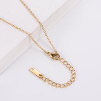 Fashion Round Stainless Steel Inlay Artificial Diamond Pendant Necklace 1 Piece main image 3