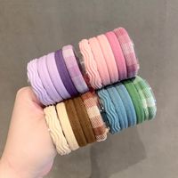Simple Style Solid Color Cloth Hair Tie 1 Set main image 3