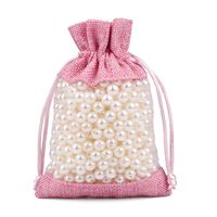Simple Style Color Block Cloth Drawstring Jewelry Packaging Bags 1 Piece main image 5