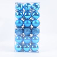 Christmas Fashion Ball Solid Color Plastic Party Decorative Props 36 Pieces sku image 11