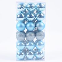 Christmas Fashion Ball Solid Color Plastic Party Decorative Props 36 Pieces sku image 14