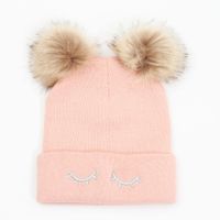 Femmes Mode Couleur Unie Pompons Sertissage Bonnet De Laine sku image 4