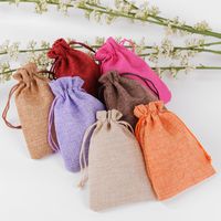 Fashion Solid Color Cloth Drawstring Jewelry Packaging Bags 1 Piece main image 6