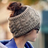 Women's Korean Style Solid Color Eaveless Wool Cap sku image 2