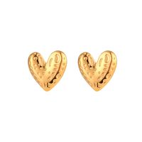 Fashion Heart Shape Stainless Steel Plating Ear Studs 1 Pair main image 5