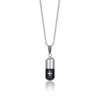 Fashion Geometric Pill Titanium Steel Necklace Plating Stainless Steel Necklaces sku image 9