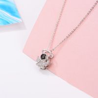 Fashion Letter Heart Shape Flower Alloy Women's Necklace 1 Piece sku image 10