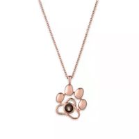 Fashion Letter Heart Shape Flower Alloy Women's Necklace 1 Piece sku image 36