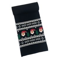 Unisex Fashion Christmas Tree Santa Claus Letter Knit Winter Scarves sku image 2