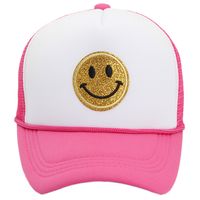Women's Fashion Smiley Face Curved Eaves Baseball Cap main image 6