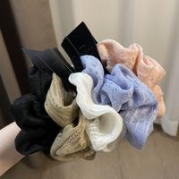 Fashion Solid Color Cloth Hollow Out Hair Tie main image 2
