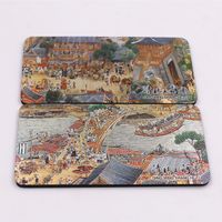 Qingming Rivière Carte Célèbre Peinture Aimants Pour Réfrigérateur Souvenir Cadeau main image 3