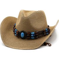 Unisex Fashion Solid Color Wide Eaves Straw Hat sku image 6