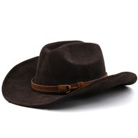 Unisex Fashion Solid Color Wide Eaves Fedora Hat main image 6