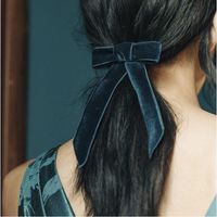 Simple Style Solid Color Bow Knot Cloth Hair Clip main image 2