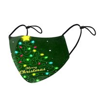 Fashion Christmas Printed Adult Dustproof Cartoon Protective Washable Mask sku image 2