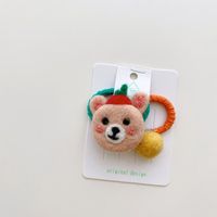 Cute Animal Wool Felt Hair Tie 2 Pieces main image 4