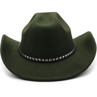 Unisex Fashion Solid Color Wide Eaves Fedora Hat main image 6