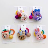 Cute Animal Wool Felt Hair Tie 2 Pieces main image 6