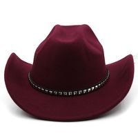 Unisexo Moda Color Sólido Aleros Anchos Sombrero De Fieltro sku image 6