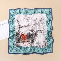 Women's Fashion Deer Polyester Silk Scarves main image 5