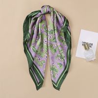 Women's Fashion Geometric Polyester Silk Scarves main image 4
