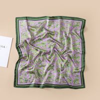 Women's Fashion Geometric Polyester Silk Scarves sku image 1