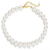 Fashion Round Artificial Pearl Women's Necklace 1 Piece sku image 11