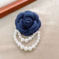 Fashion Flower Cloth Beaded Women's Brooches sku image 3