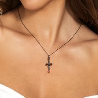 Fashion Cross Silver Plating Necklace main image 2