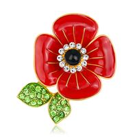Style Simple Fleur Alliage Incruster Strass Femmes Broches main image 4