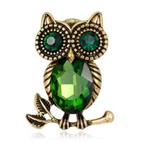 Fashion Owl Alloy Inlay Rhinestones Women's Brooches sku image 2