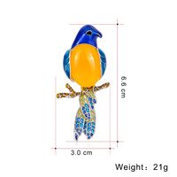 Simple Style Parrot Alloy Plating Rhinestones Unisex Brooches main image 2