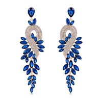 Fashion Flower Alloy Inlay Rhinestones Women's Drop Earrings 1 Pair main image 1