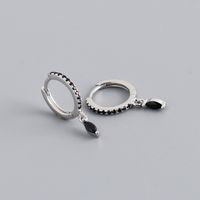 Fashion Geometric Sterling Silver Inlay Zircon Dangling Earrings sku image 2