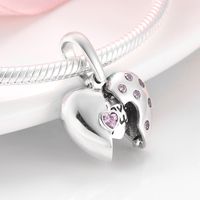 1 Piece Sterling Silver Artificial Gemstones Heart Shape sku image 7