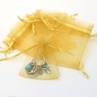 Simple Style Solid Color Organza Jewelry Packaging Bags sku image 4