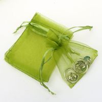 Simple Style Solid Color Organza Jewelry Packaging Bags sku image 16