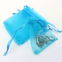 Simple Style Solid Color Organza Jewelry Packaging Bags sku image 12