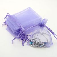 Simple Style Solid Color Organza Jewelry Packaging Bags sku image 15