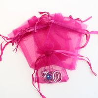 Simple Style Solid Color Organza Jewelry Packaging Bags sku image 14