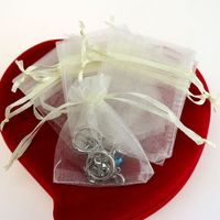 Simple Style Solid Color Organza Jewelry Packaging Bags sku image 17