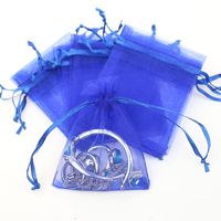 Simple Style Solid Color Organza Jewelry Packaging Bags sku image 7