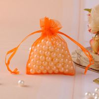 Simple Style Solid Color Organza Jewelry Packaging Bags sku image 11