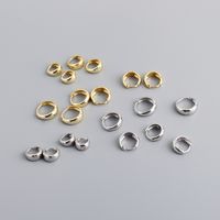 1 Paar Mode Geometrisch Metall Sterling Silber Ohrringe main image 4