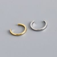 1 Piece Simple Style C Shape Polishing Sterling Silver Ear Clips main image 1